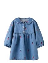 Name It - Nmftinia Ls Dress - Suknelė ilgomis rankovėmis - Mėlyna