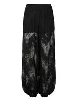 YAS - Yasalberte Hw Balloon Lace Pant - D2D - Plačios kelnės - Juoda