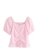 Lindex - Blouse In Chiffon - Palaidinės ir tunikos - Rožinė