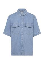 ONLY - Onlsophie Oversize S/S Dnm Shirt - Džinsiniai marškiniai - Mėlyna