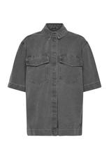 ONLY - Onlsophie Oversize S/S Dnm Shirt - Džinsiniai marškiniai - Pilka