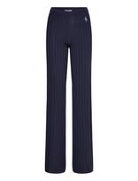 Sporty & Rich - Src Ribbed Trousers - Plačios kelnės - Tamsiai mėlyna