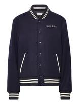 Sporty & Rich - Eden Crest Varsity Jacket Mens - Bomberio striukė - Tamsiai mėlyna
