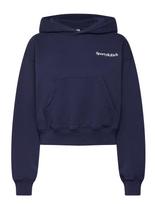 Sporty & Rich - Health Is Wealth Cropped Hoodie - Džemperis - Tamsiai mėlyna