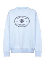 Sporty & Rich - Eden Crest Embroidered Crewneck - Megztinis - Mėlyna