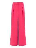 French Connection - Tiana Crepe Wide Leg Pleated - Plačios kelnės - Rožinė