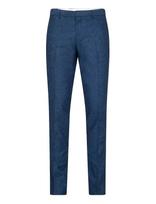 Bruun & Stengade - Bs Sibillini Classic Fit Pants - Lininės kelnės - Mėlyna
