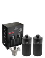 Peugeot - Duo Line Mp+Ms 12Cm Matt Sort+Trakt I Rustfritt Stål - Prieskonių malūnėlis - Juoda