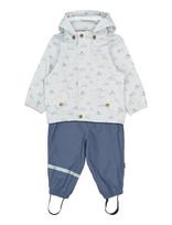 Petit Piao - Ppdai Rainwear Set W. Susp. - Lietaus drabužių komplektas - Mėlyna