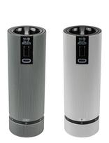 Peugeot - Duo Sæt Line Elektrisk Mp Carbon + Ms Z Aluminium - Prieskonių malūnėlis - Pilka