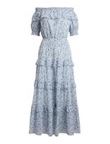 Lauren Ralph Lauren - 80S Cotton Voile-Wvn-Dresses - Ilga suknelė - Mėlyna