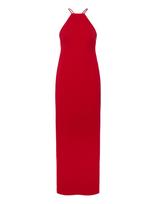 Lauren Ralph Lauren - Double-Faced Crepe Halter Gown - Ilga suknelė - Raudona