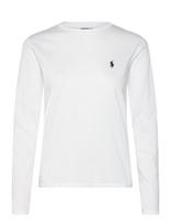Polo Ralph Lauren - Classic Fit Jersey Long-Sleeve Tee - Marškinėliai ilgomis rankovėmis - Balta