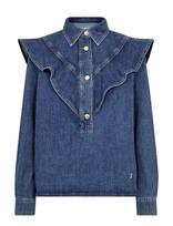 MOS MOSH - Mmirina Denim Shirt - Džinsiniai marškiniai - Mėlyna