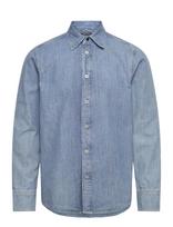 G-Star - Regular Denim Shirt L\S - Džinsiniai marškiniai - Mėlyna