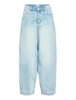Object - Objmoji Elsa Mw Super Barrel Jeans Noos - Barrel džinsai - Mėlyna