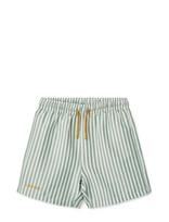 Liewood - Duke Stripe Board Shorts - Maudymosi šortai - Žalia
