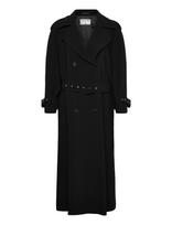 Filippa K - Draped Trench Coat - Lietpaltis - Juoda