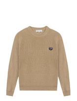 Maison Labiche - Grancey Patch Coeur - Apvalios apykaklės megztinis - Smėlio