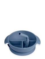 Haakaa - Haakaa Silicone Divided Suction Bowl - Bluestone - Kūdikių vakarienės rinkiniai - Mėlyna