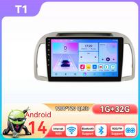 Hizpo Snapdragon Automobilio radijas AI Carplay Android Automobilio radijas Nissan March Micra K12 2002 -2010 Navigacija Auto GPS Galvos blokas Stereo 5G WIFI Multimedia T1 4Core 1G 32G