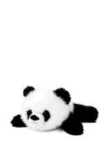 Teddykompaniet - Liggande Panda, Svart/Vit - Pliušinis gyvūnas - Juoda