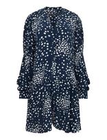 French Connection - Thea Lizzie Dropped Waist Dres - Trumpa suknelė - Tamsiai mėlyna