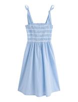 Lindex - Midi Dress With Smock - Iki kelių ir midi suknelės - Mėlyna