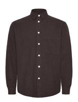 Garment Project - Relaxed Long Sleeved Shirt - Dark B - Laisvalaikio marškiniai - Ruda