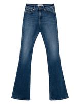 Replay - Joella Trousers Flare Regular Waist - Platėjančios kelnės - Mėlyna