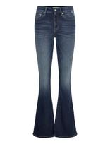 Replay - Joella Trousers Flare Regular Waist - Platėjančios kelnės - Mėlyna