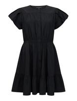 French Connection - Era Poplin Flutter Slv Mini Dr - Trumpa suknelė - Juoda