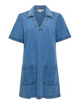 French Connection - Archie Denim Patch Pocket Mini - Trumpa suknelė - Mėlyna