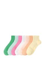 Lindex - 7-Pack High Ankle Socks - Futbolo kojinės iki kulkšnių - Geltona