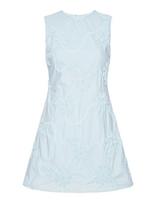 ROTATE - Flower Mini Flared Dress - Trumpa suknelė - Mėlyna