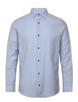 Jack & Jones - Jprblaparker Linen Blend L/S Shirt - Lininiai marškiniai - Mėlyna