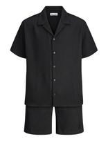 Jack & Jones - Jjeharrison Resort Shirt Ss Sn Set Mp - Marškiniai trumpomis rankovėmis - Juoda