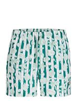 Jack & Jones - Jpstmaui Vibes Novelty Aop Swim Sh Jnr - Maudymosi šortai - Žalia