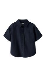 Name It - Nmmfilip Ss Nreg Shirt Pb - Marškiniai trumpomis rankovėmis - Juoda