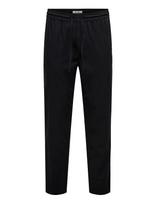 ONLY & SONS - Onsreid Linus Tapered 0571 Slub Pant - Laisvalaiko marškiniai - Juoda