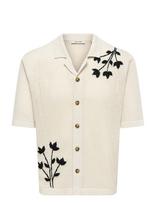 ONLY & SONS - Onstegan Life Rlx Ss Shirt Knit - Marškiniai trumpomis rankovėmis - Juoda