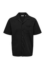 ONLY & SONS - Onskian Life Seersucker Ss Shirt Noos - Laisvalaikio marškiniai - Juoda