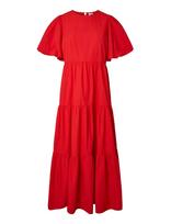 YAS - Yascolea Ss Ankle Dress S. Noos - Ilga suknelė - Raudona