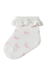 Name It - Nbffutterfly Sock - Kūdikių kojinės - Balta