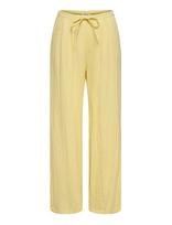 ONLY - Onlita Mw Linen Look Wide Pant Tlr - Plačios kelnės - Geltona