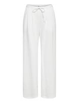 ONLY - Onlita Mw Linen Look Wide Pant Tlr - Plačios kelnės - Balta