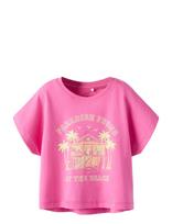 Name It - Nkfvilma Capsl Crop Top F1 Noos - Marškinėliai trumpomis rankovėmis - Rožinė