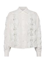 Dante6 - Dante6-Amandyne Lace Detail Shirt - Lininiai marškiniai - Balta