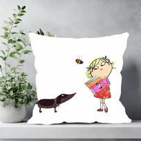Anime C-Čarlis ir Lola Pagalvės užvalkalas Sofos pagalvės užvalkalas Kambario Namų Dekoracija 12x12Inch