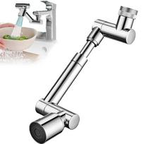 1440 Rotating Faucet Extender Faucet Aerator Zoomable Faucet Attachment with Female/Male Thread Robotic Arm Sink Aerator